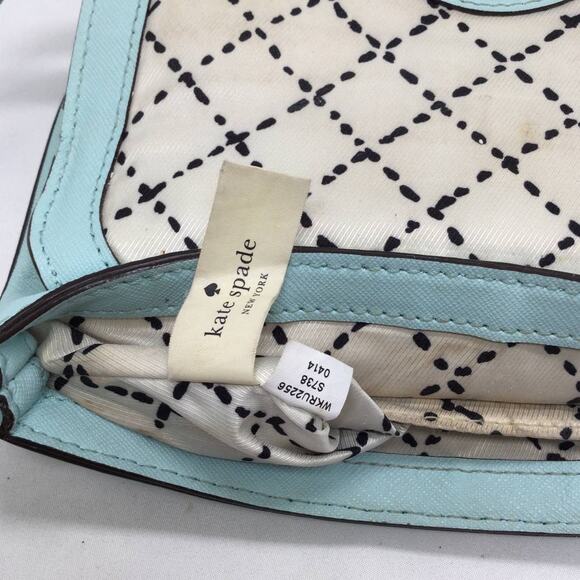 Kate Spade Sally Newbury Lane Saffiano Crossbody Bag Grace Blue - Picture 5 of 8